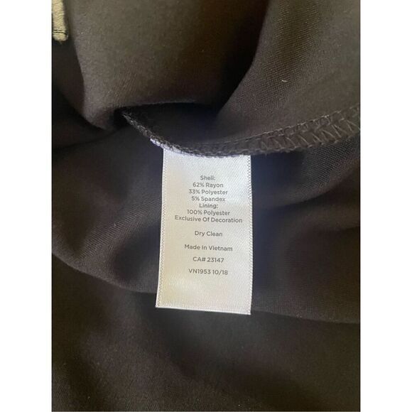 NWOT TALBOTS EMBROIDERED PONTE FIT & FLARE DRESS - Picture 6 of 10